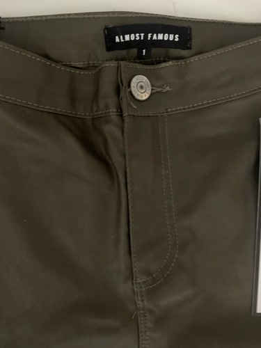Almost Famous Super High Rise Skinny Leg Junior's Coated Finish Jeans NWT - Picture 2 of 11