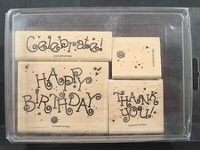Stampin' Up rubber stamp set, CONFETTI GREETINGS 1994