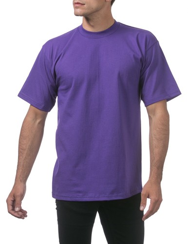 Pro Club Men's Heavyweight Cotton Short Sleeve Crew Neck T-Shirt - 25 Colors - Picture 91 of 127