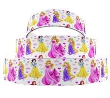 1 INCH 25mm Princesses GROSGRAIN RIBBON Hair Bow Supplies Princess 1267494