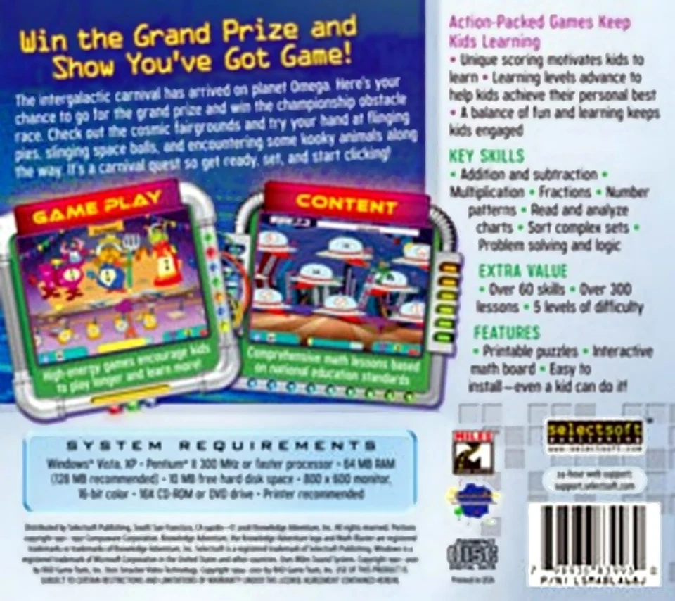 Math Blaster Ages 6-8 Edutainment for Adventurous Minds PC Software Sealed New - Image 2 of 4