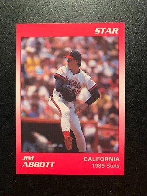 Jim Abbott    1990 STAR COMPANY     Card#2 of 11     CALIFORNIA ANGELS
