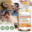 Ashwagandha Kapseln mit Rosenwurz hochdosiert - 120 Kapseln - Vegan - Unisex