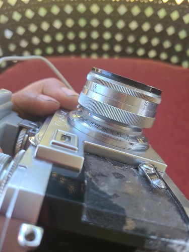 Vintage Zeiss Ikon Contax Kamera mit Zeiss Opton Sonnar 1:1,5 f= 50mm ungetestet cc1 - Bild 8 von 12