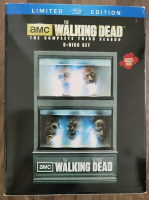 THE WALKING DEAD Season 3 Blu-ray Limited Ed Zombie Head Tank