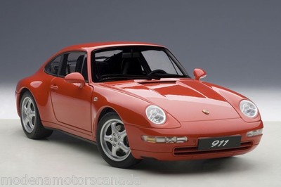 1995 PORSCHE 911 (993) CARRERA RED COUPE 1:18 AUTOART #78132 LAST