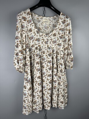 Denim Supply Ralph Lauren Womens Cotton Floral 3/4 Sleeve Casual Dress Size  XS | eBay