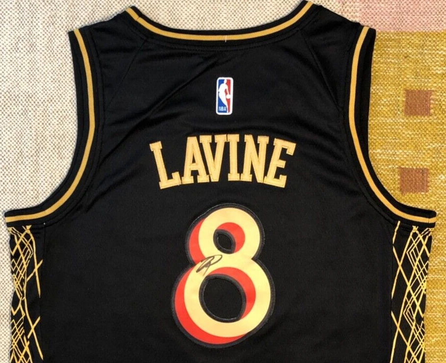 Zach Lavine Signed Autograph Chicago Bulls NBA Jersey UCLA USA Gold Medal