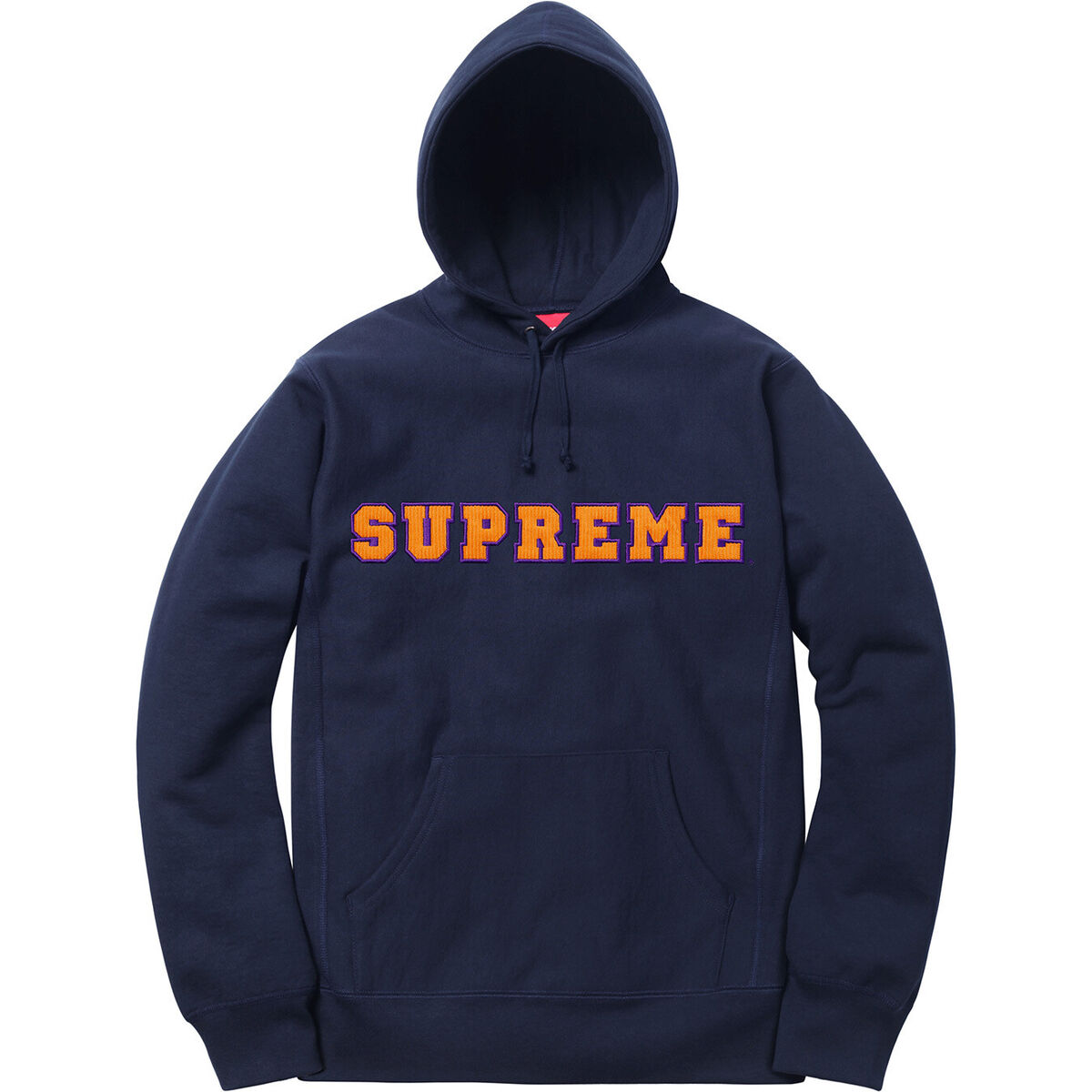 Supreme Cord Collegiate Logo Hooded Sweatshirt SS18 (SS18SW16) Men's Size  M-XL