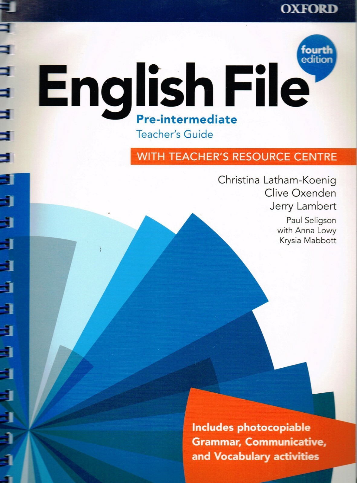 Oxford ENGLISH FILE Pre-intermediate TEACHER'S GUIDE / BOOK 4th Edition @New@