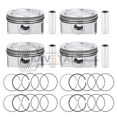 G4FD 1.6L Engine Pistons Rings Kit 23041-2B600 For Hyundai Kia Accent Rio 12-16