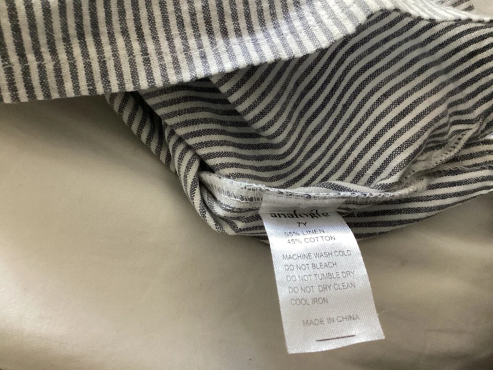 analogie by lillegs size 7 boys cotton linen shirt top - Image 4 of 4