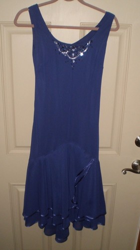 NWT SL Fashions New York Purple Dress Size 4P Embellished 2 Piece Dress /Jacket - Picture 5 of 7