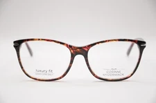 CORINNE MCCORMACK CHAMBERS CAT EYE EYEGLASS FRAMES RED TORT. 57-17-145 NEW