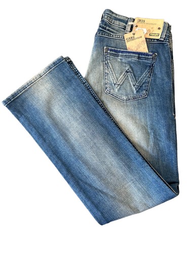 Vintage 90S Y2K Wrangler IRIS Women Denim Mid Wash Midrise Bootleg BNWT W32 L32 - Picture 8 of 8
