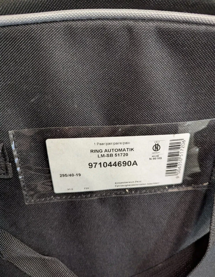 CADENAS DE NIEVE PORSCHE PANAMERA PARA NEUMÁTICOS 295/40 R19 2017-2023 INVIERNO G2 G2 II G3 Foto 4 de 4