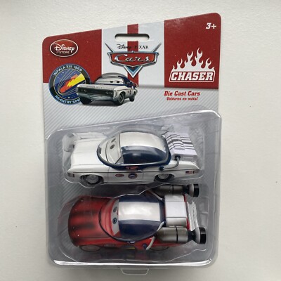 Disney Pixar Chaser Diecast Car Moon McQueen Impala Re-entry RARE BNIB