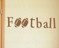 Wall Decal Quote Sticker Vinyl Art Lettering Football Boy's Sports Room S32