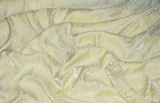 DRESS HOME DECOR SHIMMER CRUSHED SATIN IVORY FABRIC 52"/54" WIDE BY THE YARD