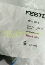 One New FESTO HE-3-QS-8 153476 globe valve