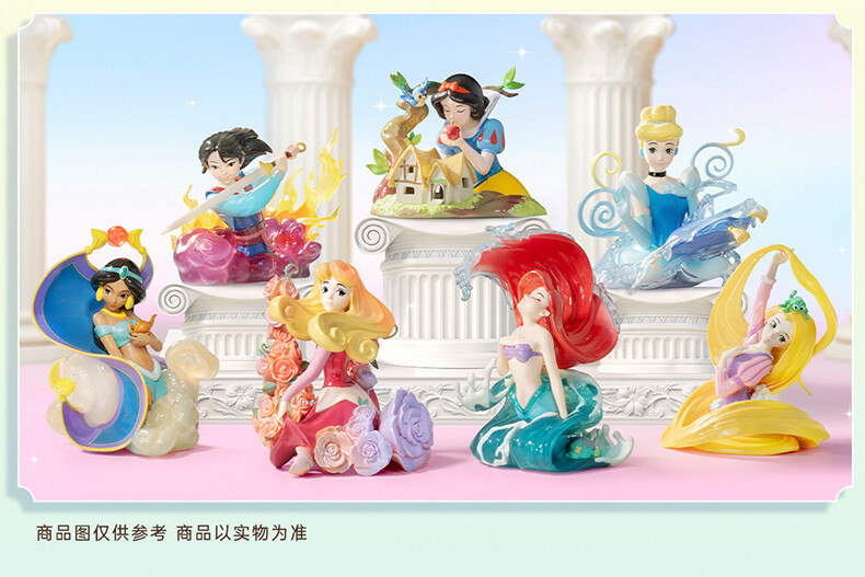 ★DISNEY STORE　 新品箱付　　 ギフト　プレゼント　インテリア 52TOYS Disney Princess Art Series 2 Blind Box Art Toy Hot Gift New