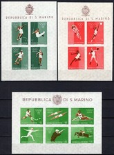 621 - San Marino - 1960 - Rome Olympics Sheets - New (MNH)