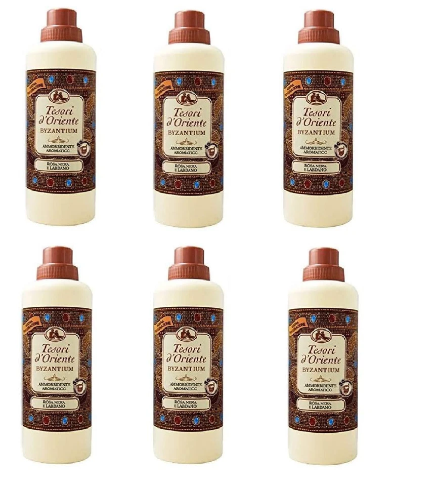 6x Tesori D'oriente Ammorbidente Byzantium Weichspüler Aromatischer 750 Ml