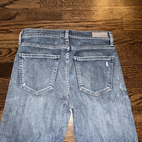 AGOLDE Women's Sophie Slim Stretch Skinny Medium Wash Denim Jeans 27 NEW - Picture 15 of 17