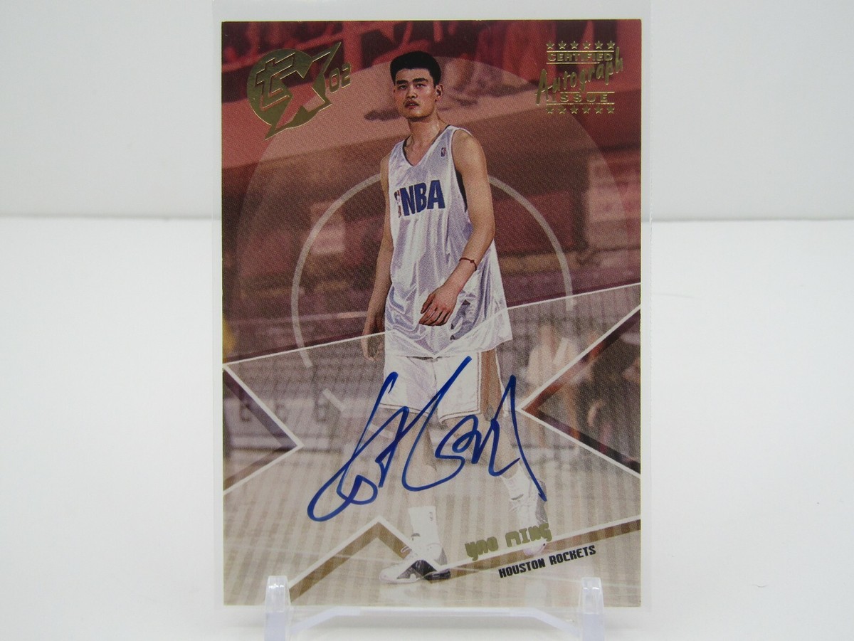 その他 UD GLASS Yao Ming auto Yao Ming Signed Card Auto UD Glass - Vintage Condition