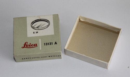 Leica HOOAR 13131 A HOOIV Leerkarton für einen E39 UVa Filter
