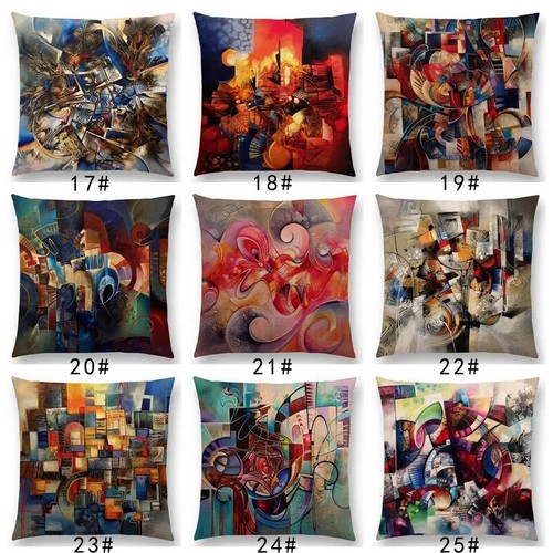 New Abstract Style Emotion Pattern Fantasy Seasons Cushion Cover Pillow Case - Picture 3 of 49