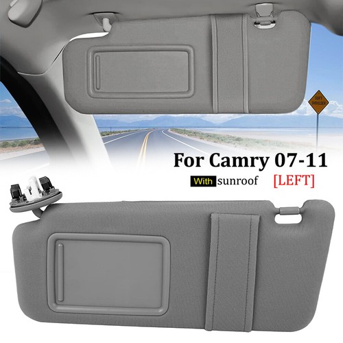 Driver Side Sun Visor for 20072011 Toyota Camry With Sunroof and Light