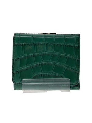 MURA Tri-fold Wallet Leather GRN Women's