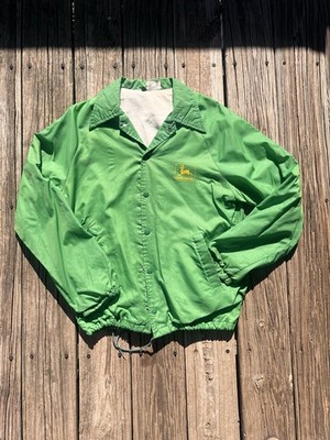 Vintage John Deere Light Weight Green Jacket M