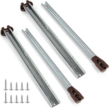 2 Packs Drawer Slides Center Track for Kenlin Rite-Trak II Rails Kit, 16 Inch Dr