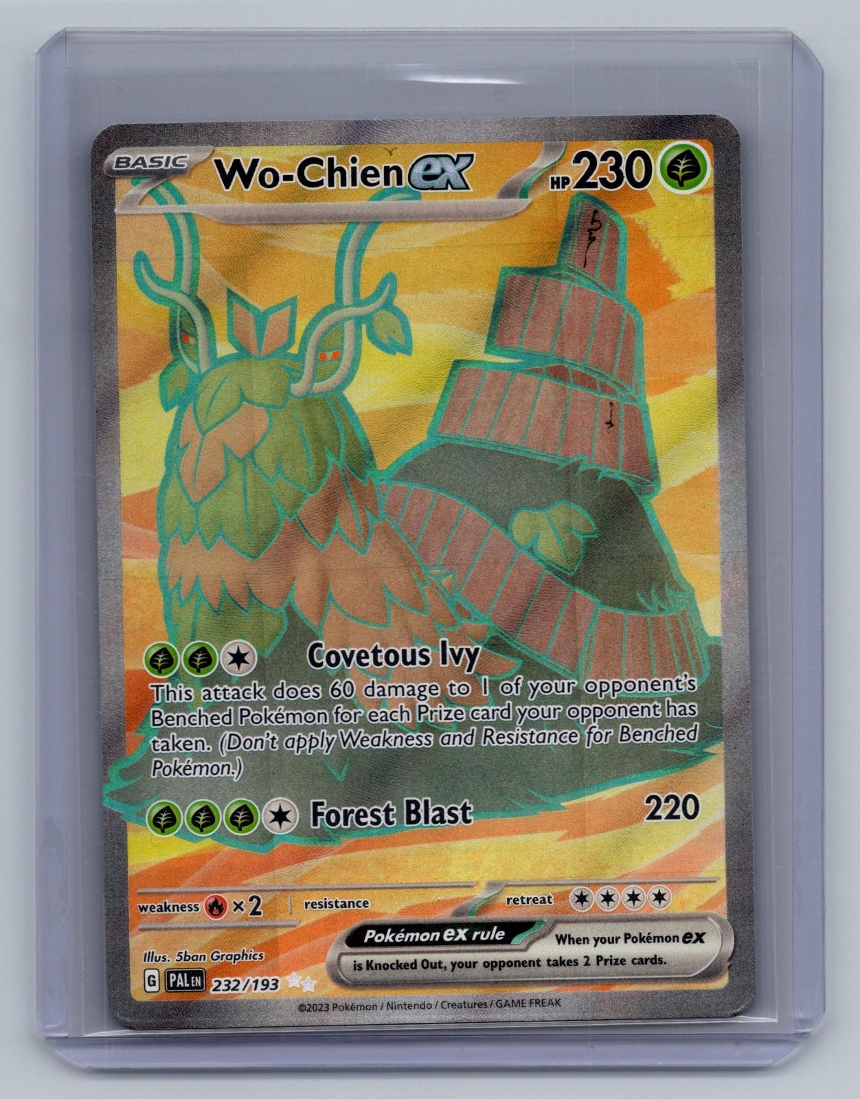 Wo-Chien ex 232/193 Ultra Rare Paldea Evolved Pokemon Holo NM/M