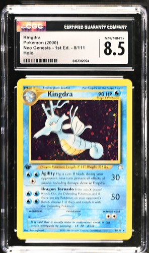 Kingdra (1st Edition) graded CGC 8.5 for sale on eBay