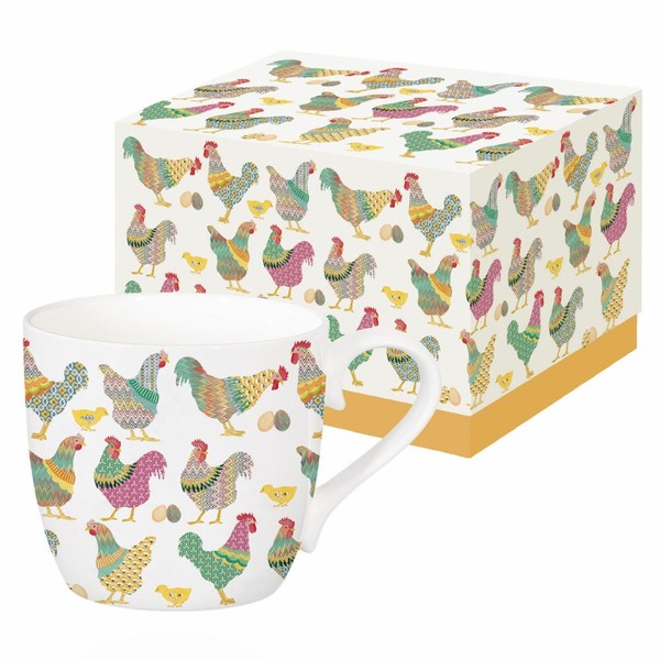 PPD Galli E Galline Cup In Geschenkbox Tasse Becher New Bone China 400 Ml-image