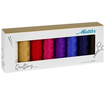 Mettler 89136KIT Cotton Machine Quilting Thread Gift Pack 8/Pkg-