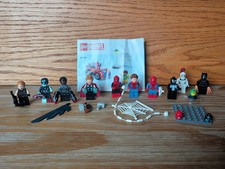 LEGO Marvel Superheroes 10 minifigurek zestaw, Spider-verse, Avengers, Venom i więcej