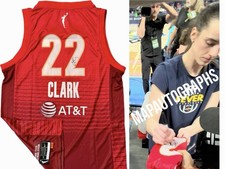 Caitlin Clark Signed Jersey Indiana Fever Iowa Autograph WNBA EXACT PROOF