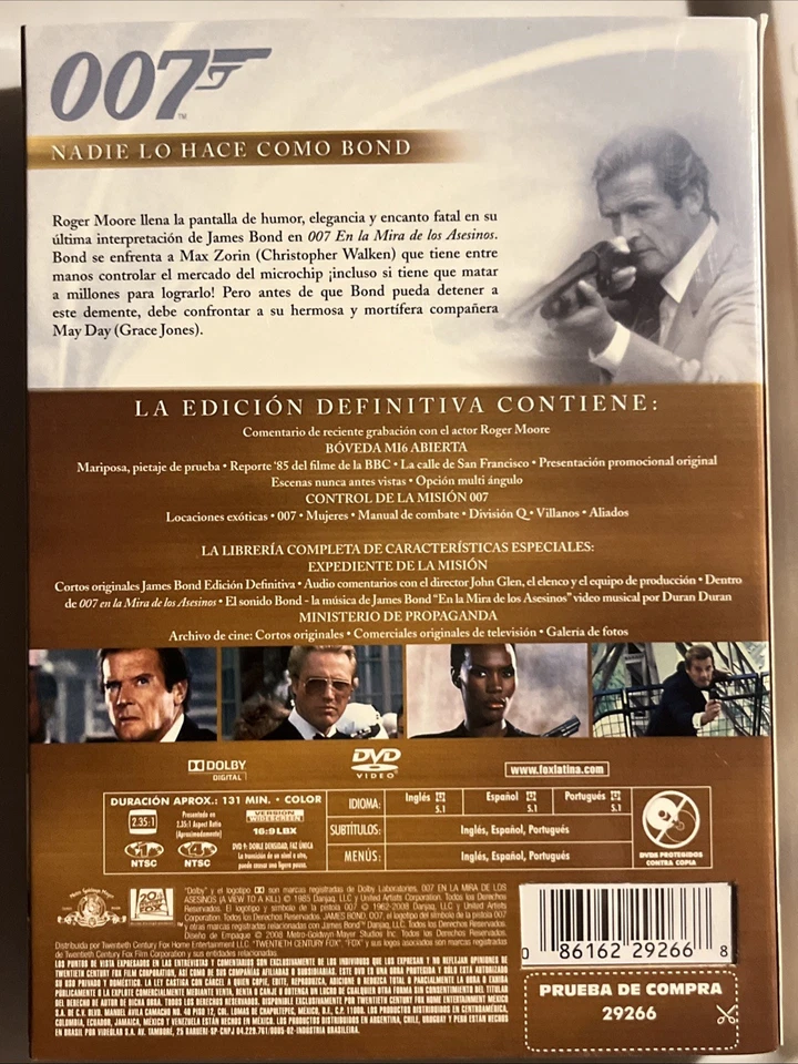 En La Mira De Los Asesinos - James Bond 007 - DVD Spanish- Edicion Defiitiva Foto 2 de 4