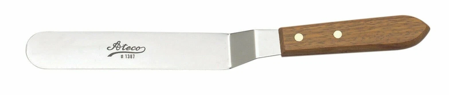 7 5/8-in. Offset Spatula Wood Handle