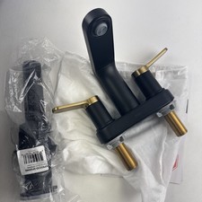 Kraus Indy 1.2 GPM Centerset Bathroom Faucet w/Push Pop-Up Drain  Overflow Cap