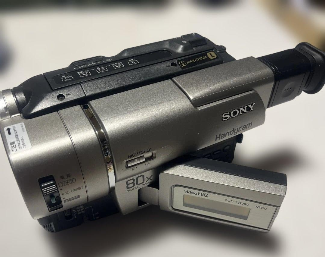 動作品 SONY VideoHi8Handycam CCD-TRV80 ⑨ ソニー CCD-TRV80PK 8mm
