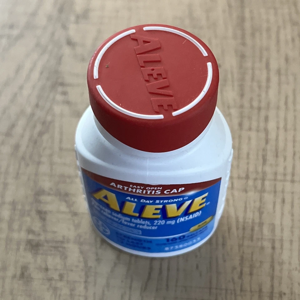 Gorras de gel para aliviar el dolor Aleve 220 mg 160 unidades reductor de artritis y fiebre Foto 4 de 4