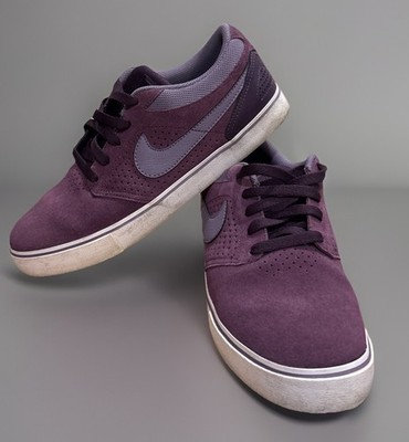 Paul Rodriguez Nike Lunarlon Size US 9.5 Purple Skate Shoe Sneaker P-Rod Lunar