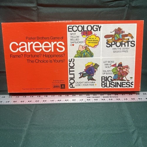 1971 Careers Board Game by Parker Brothers COMPLETE in Great Condition Vintage