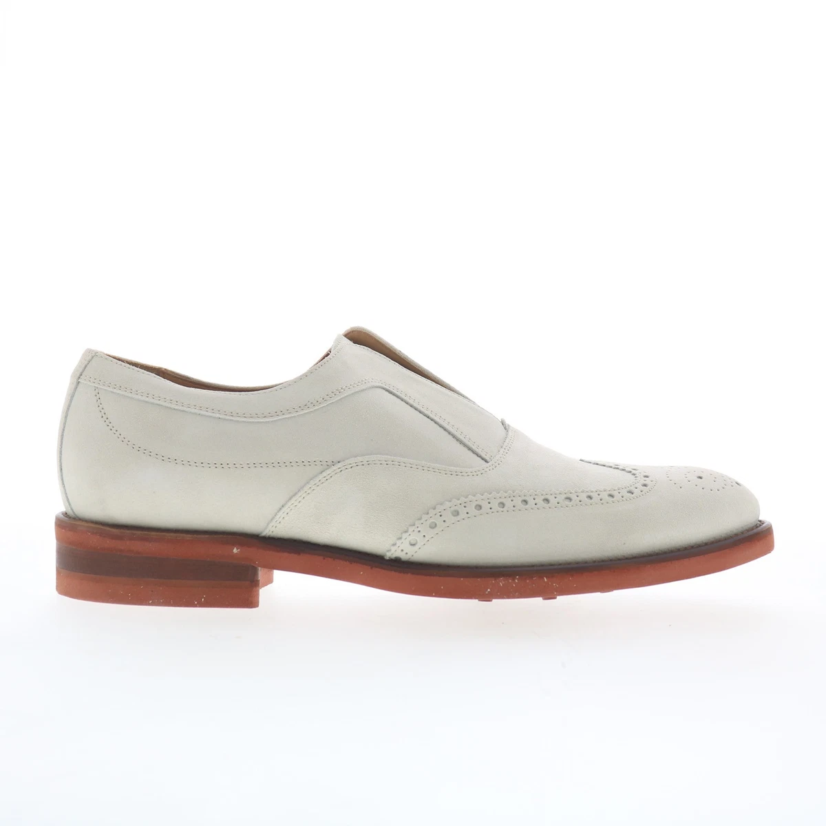 Johnston & Murphy Suede White Dress Shoes for Men for sale 