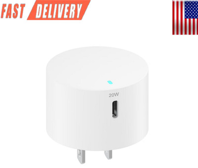 onn 20W Single USB-C Port Wall Charger, Fast Charging, USB-IF Certified Foldable